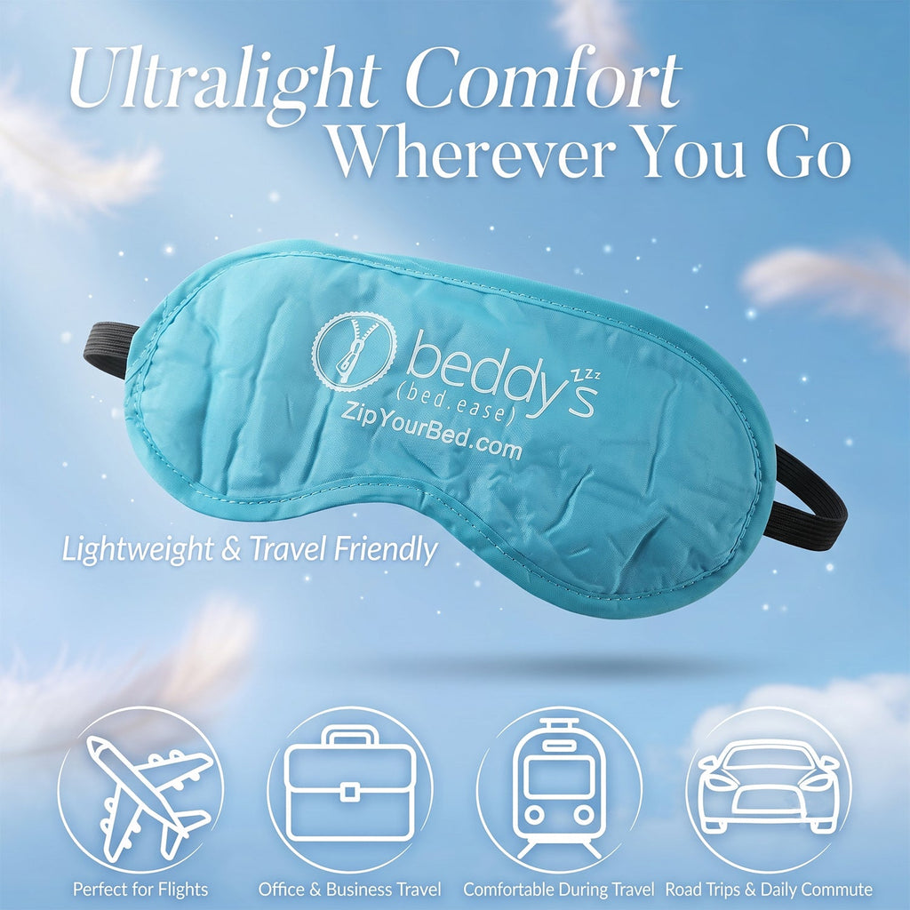 Soft Sleep Eye Mask Light Blocking Padded Eye Cover With Elastic Strap ...